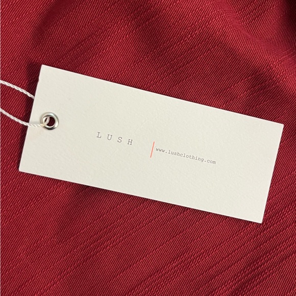 LUSH Cutout V-Neck Sleeveless Dress Burgundy Red Size Small - Picture 6 of 13